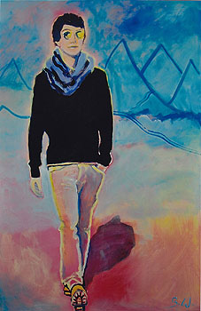 Ali, 2012, Acryl auf Leinwand, 120 x x80cm