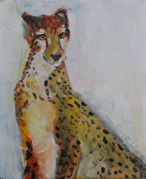 Gepard, 2014, Acryl auf Leinwand, 40 x 50cm