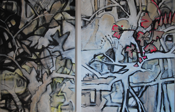 Natur auf der Flucht (Diptychon), 2018
