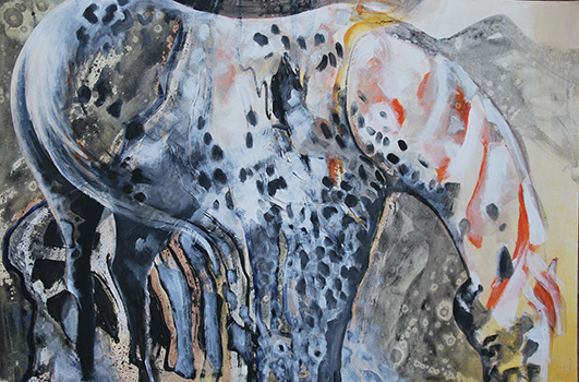 "Appaloosa", 2020, Acryl auf Leinwand, 120 x 80 x cm