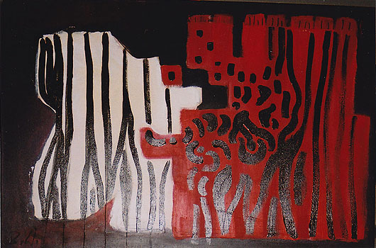 Zweisamkeit II, 2006, Acryl auf Leinwand, 60 x 90cm