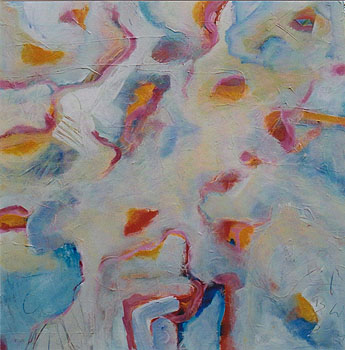 Sommerhimmel, 2008, Acryl auf Leinwand, 100 x 100cm