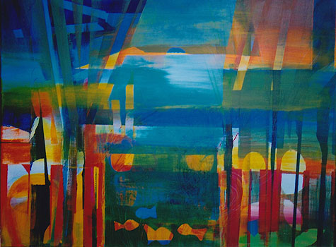 Sommer, 2009, Acryl auf Leinwand, 60 x 80cm