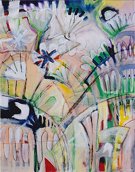 Sommerwiese, 2010, Acryl auf Leinwand, 150 x 120cm