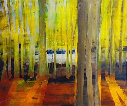 Steigerwald, 2010, Acryl auf Leinwand, 100 x 120cm