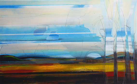 Landschaft im Herbst, 2011, Acryl auf Leinwand, 50 x 80cm