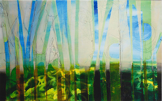 Landschaft im Sommer, 2011, Acryl auf Leinwand, 50 x 80cm