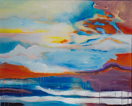 Winterlandschaft, 2011, Acryl auf Leinwand, 120 x 150cm
