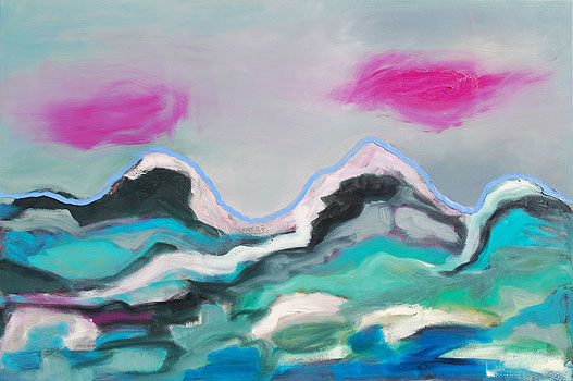 Verliebt in den Bergen, 2011, Öl auf Leinwand, 80 x 120cm